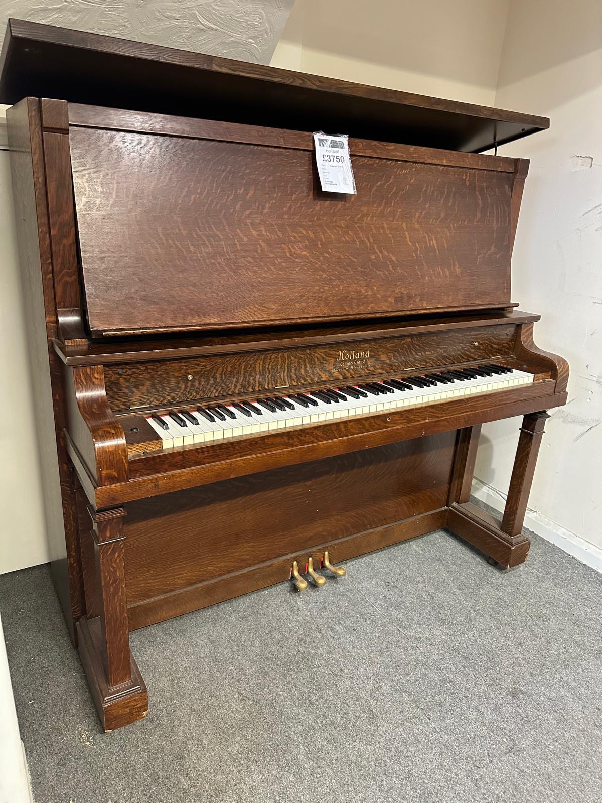 Holland Cabinet Grand Upright Piano - Image 8